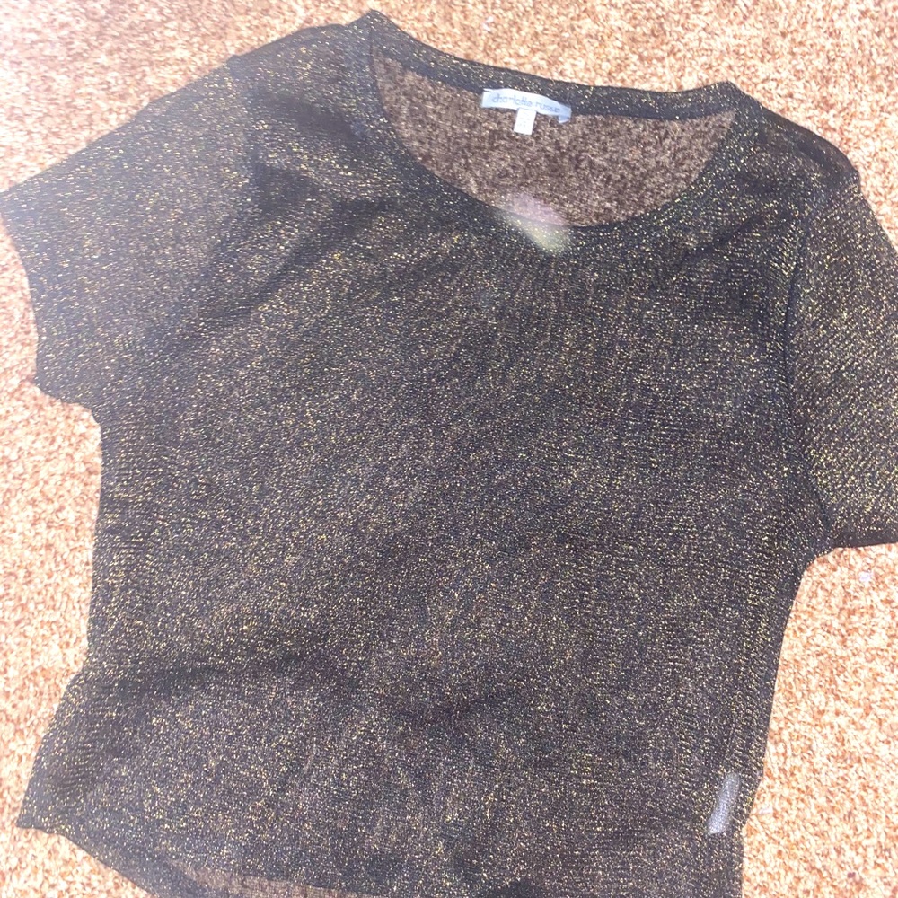 SHIMMER CROP TOP 🖤